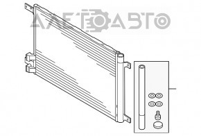 Радиатор кондиционера конденсер VW Jetta 19- новый OEM оригинал