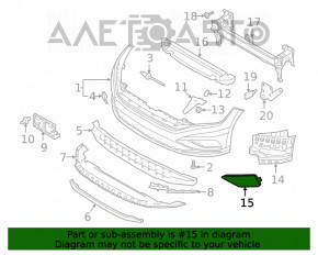 Capacul de protecție al farului drept VW Jetta 19- nou OEM original