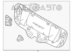 Capacul portbagajului VW Jetta 19- negru, zgârieturi