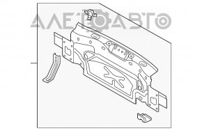 Panoul din spate al VW Jetta 19- partea interioară nouă OEM originală