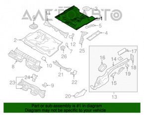 Capac portbagaj VW Jetta 19- negru L041, zdrobit.