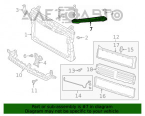 Bara stângă a farului VW Jetta 19- nouă originală OEM