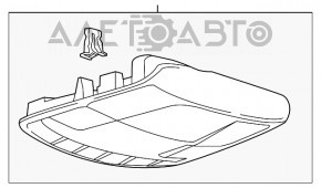 Плафон освещения передний Ford Fusion mk5 13-20 беж без люка