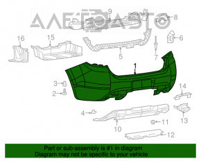 Bara spate goală Dodge Dart 13-16