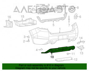 Buza bara spate Dodge Dart 13-16 structura, zgârieturi