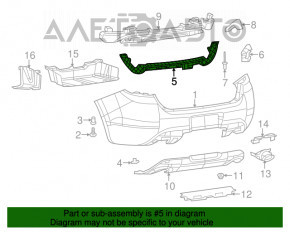 Montarea suportului de bara spate centrala pentru Dodge Dart 13-16, prindere rupta.