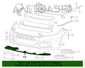 Защита переднего бампера Dodge Dart 13-16