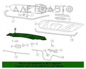 Izolarea capotei Dodge Dart 13-16 se desprinde.