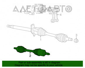 Привод полуось передняя левая Dodge Dart 13-16 2.0 2.4 акпп