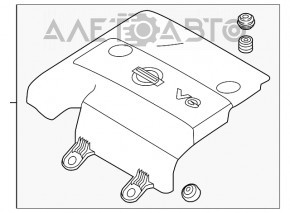 Capacul motorului Nissan Pathfinder 13-16 nou OEM original