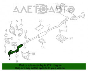 Tubul de admisie cu catalizator pentru Nissan Murano z52 15- este acceptat.