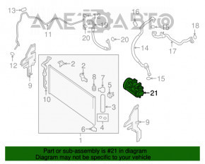Compresorul de aer condiționat Nissan Murano Z52 15-