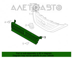 Jaluzele deflectorului radiatorului Nissan Murano z52 15- cu motor