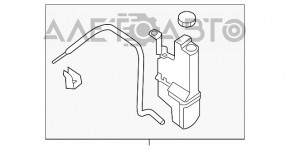 Расширительный бачок охлаждения Nissan Murano z52 15- новый OEM оригинал