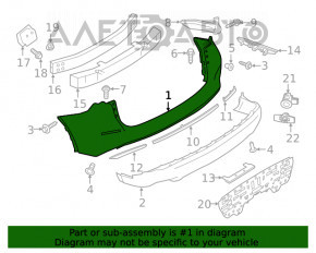 Bara spate goală Nissan Murano z52 15-