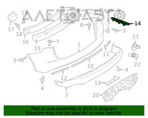 Reflector spate stânga Nissan Murano z52 15-