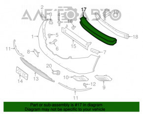 Absorbantul de bara fata Nissan Murano Z52 15-18 pre-restilizare