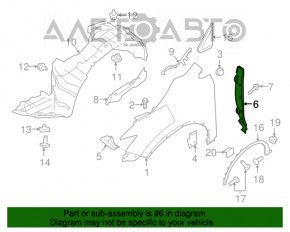 Garnitură aripă ușă-stânga Nissan Murano z52 15-