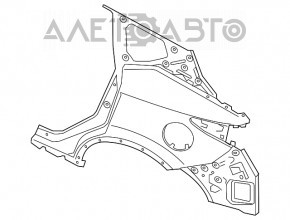 Aripa spate dreapta Nissan Murano z52 15-18 grafit, tachete