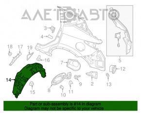 Aripa spate dreapta Nissan Murano z52 15-