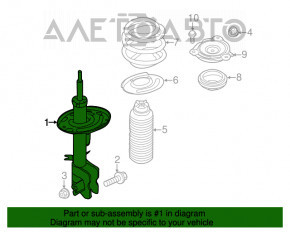 Suport amortizor asamblat dreapta fata Nissan Murano z52 15-