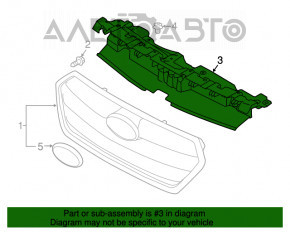 Suport grila radiatorului superior pentru Subaru Legacy 15-19