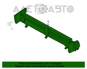 Jaluzele deflectorului radiatorului pentru Subaru Legacy 15-19 cu motor electric