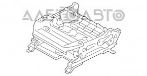 Водительское сидение Subaru Legacy 15-19 без airbag, тряпка черн