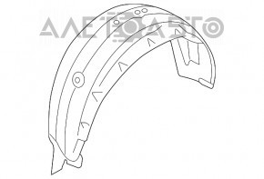 Aripa spate dreapta Subaru Legacy 15-19 cu fisuri.