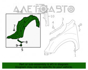 Bara de protecție față dreapta Subaru Legacy 15-17