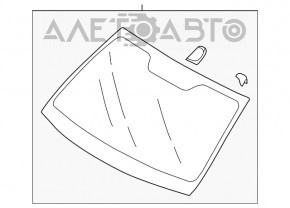 Geam spate Subaru Legacy 15-19