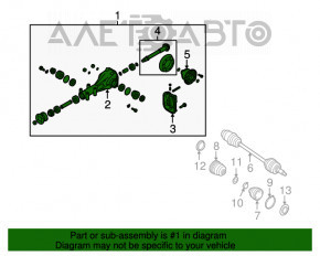 Diferențialul spate redus Subaru Legacy 15-19 3.90 104k