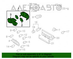 Щиток приборов Subaru Outback 15-19 106k