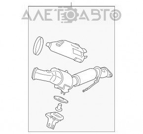 Катализатор Ford Escape MK3 13-16 2.0T