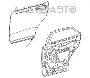 Ușă asamblată spate stânga Lexus RX350 RX450h 16-22