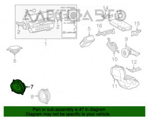 Динамик дверной передний левый Lexus RX350 RX450h 16-22