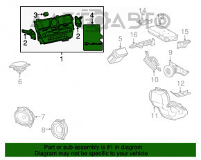 Магнитофон радио Lexus RX350 RX450h 16-19 без навигации, p11544