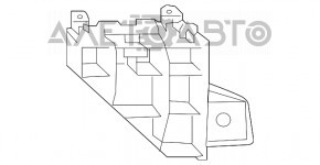 Suportul pentru bara de protecție față dreapta pentru Lexus RX350 RX450h 16-22, nou, neoriginal.