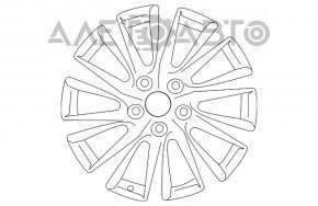 Roata de 17 inch Toyota Camry v70 18- are ciobituri.