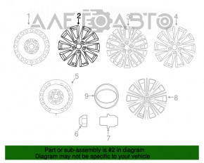 Roata de 17 inch Toyota Camry v70 18- are ciobituri.