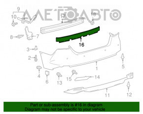 Absorbantul de impact al bara din spate pentru Toyota Camry V70 18- L\LE\XLE