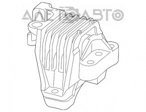 Подушка двигателя правая Jeep Cherokee KL 14- 2.4