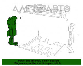 Deflector radiator dreapta Jeep Cherokee KL 14-18 2.4 nou original