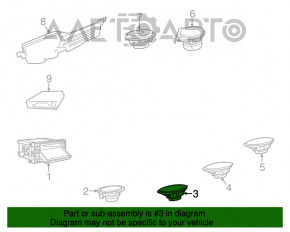 Difuzor ușă spate stânga Jeep Compass 11-16