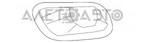 Cadru stânga pentru panoul de bord Jeep Cherokee KL 14-18 manual, nou, neoriginal.