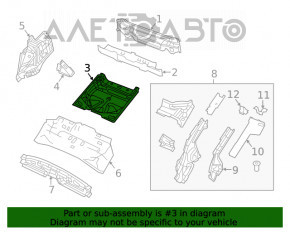 Корыто багажника Jeep Cherokee KL 14-15