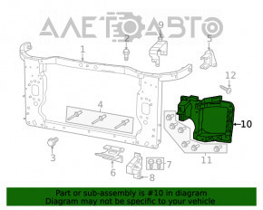 Окуляр фары левый Jeep Cherokee KL 14-18