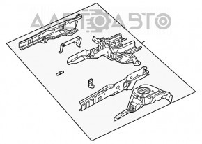 Четверть передняя правая Jeep Cherokee KL 14-18 графит PSC