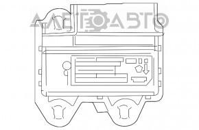 Modulul computerizat pentru airbag-urile SRS ale Jeep Cherokee KL 14-15