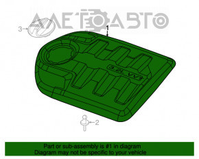 Capacul motorului Jeep Cherokee KL 14- 3.2 VVT